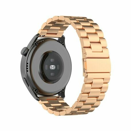 Stalen schakelband - Champagne goud - Huawei Watch GT 2 / GT 3 / GT 4 - 46mm