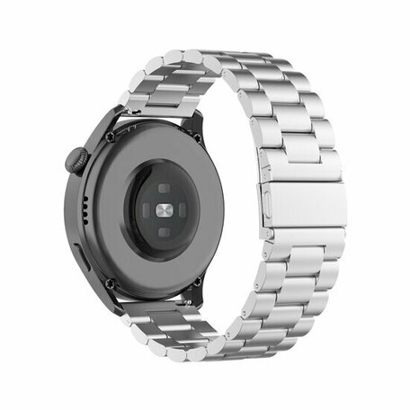 Stalen schakelband - Zilver - Huawei Watch GT 2 / GT 3 / GT 4 - 46mm