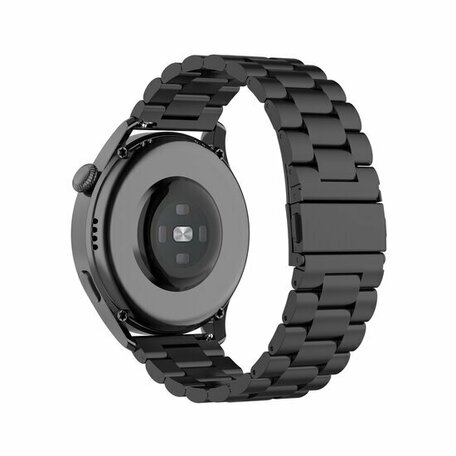 Stalen schakelband - Zwart - Huawei Watch GT 2 / GT 3 / GT 4 - 46mm