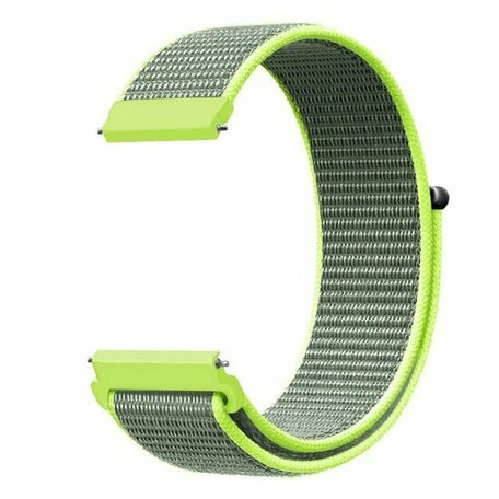 Sport Loop nylon bandje - Neon groen - Huawei Watch GT 2 / GT 3 / GT 4 - 46mm