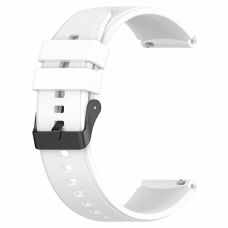 Siliconen gesp bandje - Wit - Huawei Watch GT 2 & GT 3 - 42mm