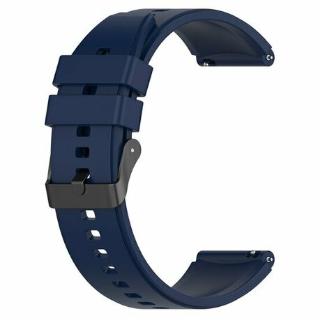 Siliconen gesp bandje - Donkerblauw - Huawei Watch GT 2 & GT 3 - 42mm