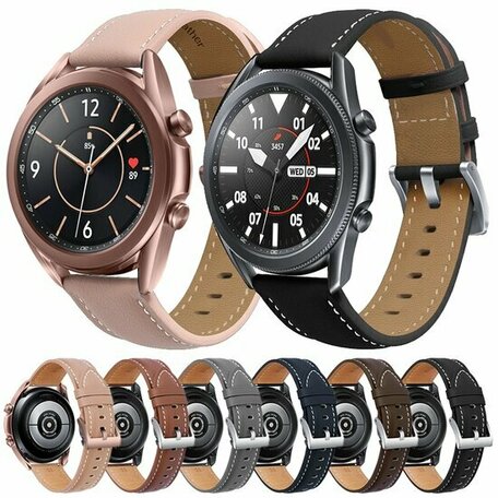 Premium Leather bandje - Oudroze - Huawei Watch GT 2 & GT 3 - 42mm