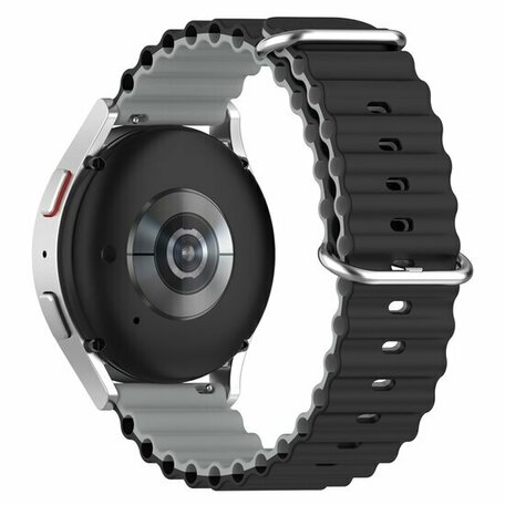 Ocean Style bandje - Zwart / grijs - Huawei Watch GT 2 & GT 3 - 42mm