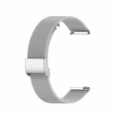 Milanese bandje met klemsluiting - Zilver - Huawei Watch GT 2 / GT 3 / GT 4 - 46mm