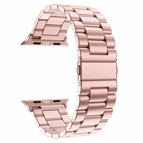 Stalen schakelband - Rosé pink - Geschikt voor Apple watch 38mm / 40mm / 41mm