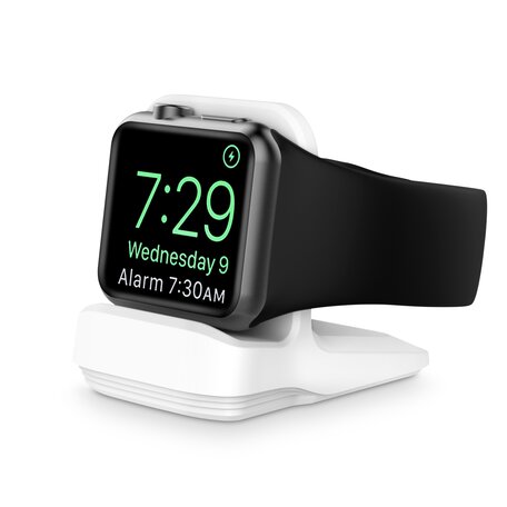 Siliconen Apple Watch houder - Wit - Geschikt voor alle series Apple Watch