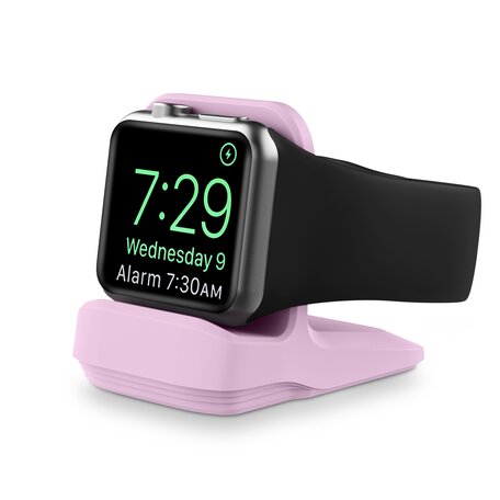 Siliconen Apple Watch houder - Lila - Geschikt voor alle series Apple Watch