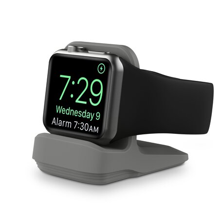 Siliconen Apple Watch houder - Grijs - Geschikt voor alle series Apple Watch