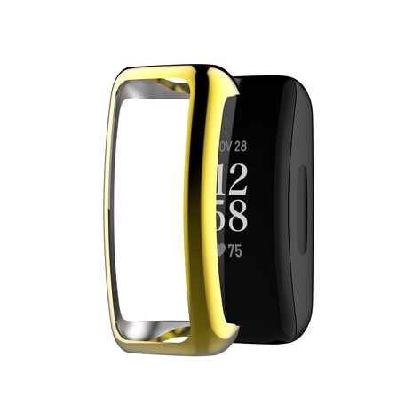 Fitbit Inspire 2 TPU case (volledig beschermd) - Goud