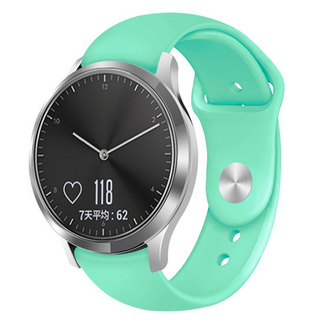 Garmin Venu 3s / Vivoactive 4s / Venu 2s / Vivomove 3s / Forerunner 255s - Sportbandje - Maat: Small - Zee groen