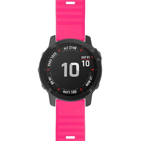 Siliconen bandje - Roze - Garmin Fenix 7X / 6X / 5X