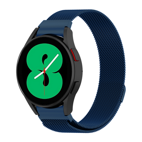 Milanese bandje (ronde connector) - Donkerblauw - Samsung Galaxy Watch 6 Classic - 47mm & 43mm