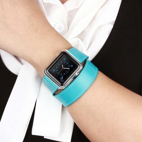 Kakapi Double Strap bandje - Turquoise - Geschikt voor Apple Watch 42mm / 44mm / 45mm / 49mm