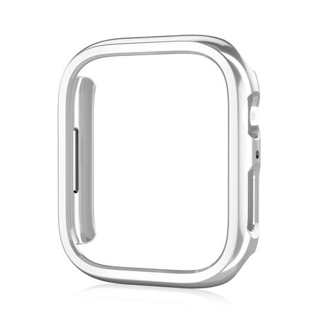 Hard case 45mm (open front)  - Zilver (glans) - Geschikt voor Apple Watch 45mm