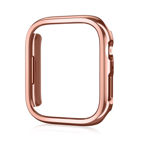 Hard case 45mm (open front) - Rosé goud (glans) - Geschikt voor Apple Watch 45mm