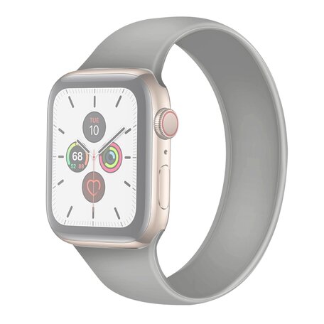 Solo Loop Link serie bandje - Maat: M - Grijs - Geschikt voor Apple Watch 44mm / 45mm / 46mm / 49mm