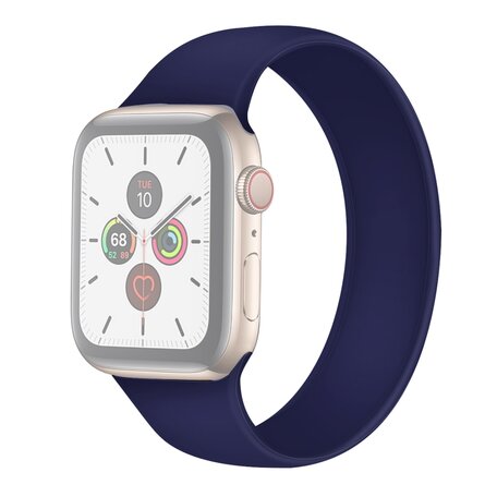 Solo Loop Link serie bandje - Maat: M - Saffierblauw - Geschikt voor Apple Watch 44mm / 45mm / 46mm / 49mm