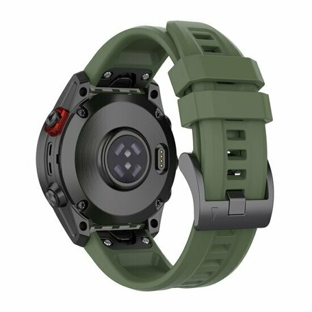 Siliconen sportbandje - Leger groen - Garmin Fenix 8 - 43mm
