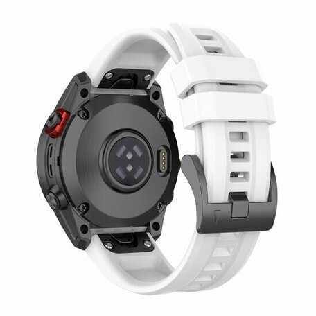 Siliconen sportbandje - Wit - Garmin Fenix 8 - 43mm