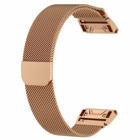 Milanese bandje - Rosé goud - Garmin Fenix 8 - 43mm