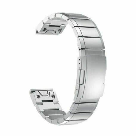 Stainless steel schakelband - Zilver - Garmin Tactix 8 - 47mm
