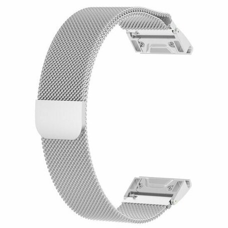 Milanese bandje -Zilver - Garmin Tactix 8 - 47mm