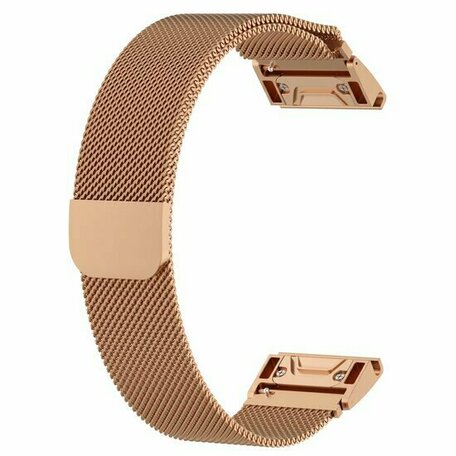 Milanese bandje - Rosé goud - Garmin Tactix 8 - 47mm