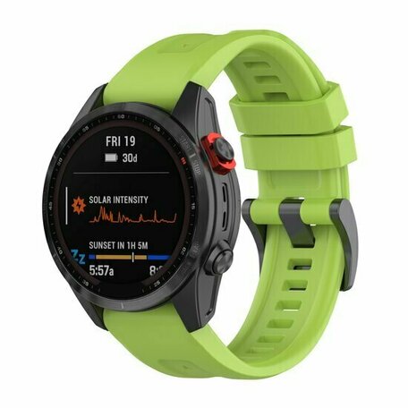 Siliconen sportbandje - Groen - Garmin Tactix 8 - 47mm