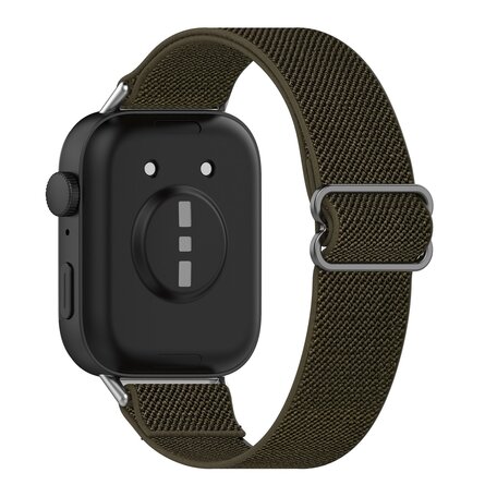 Elastische nylon band - Donkergroen - Huawei Watch Fit 3 / Fit 4