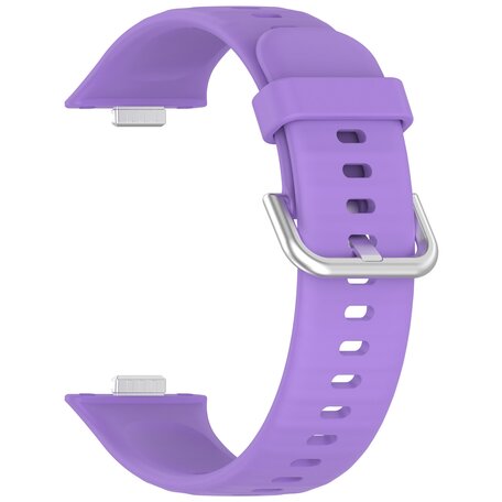 Siliconen bandje met gesp - Paars - Huawei Watch Fit 3 / Fit 4