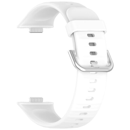 Siliconen bandje met gesp - Wit - Huawei Watch Fit 3 / Fit 4