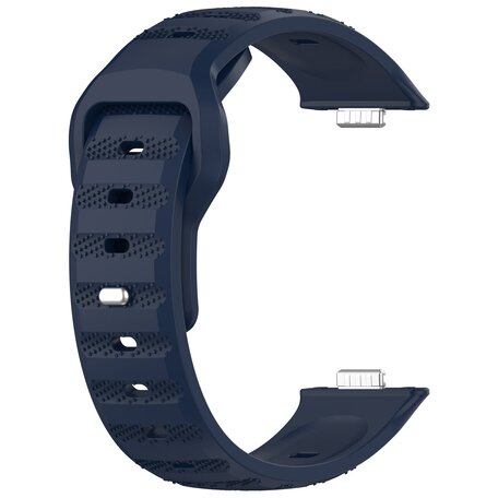 Siliconen Outdoor band - Donkerblauw - Huawei Watch Fit 3 / Fit 4