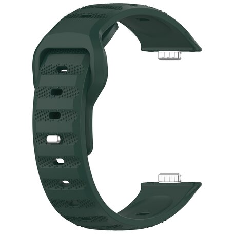 Siliconen Outdoor band - Donkergroen - Huawei Watch Fit 3 / Fit 4