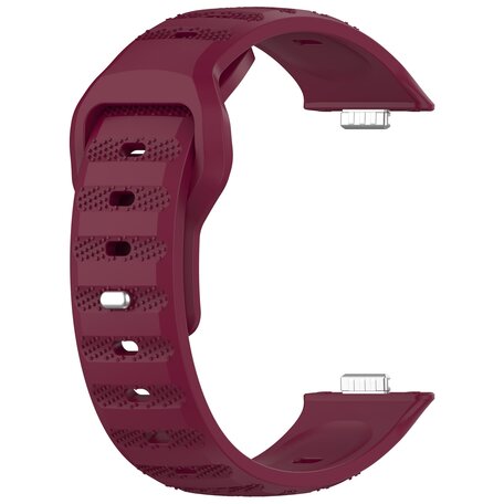 Siliconen Outdoor band - Wijnrood - Huawei Watch Fit 3 / Fit 4