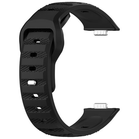 Siliconen Outdoor band - Zwart - Huawei Watch Fit 3 / Fit 4