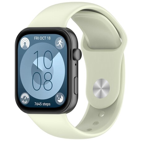 Siliconen sportband - Lichtgroen - Huawei Watch Fit 3 / Fit 4