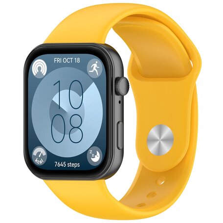 Siliconen sportband - Geel - Huawei Watch Fit 3 / Fit 4