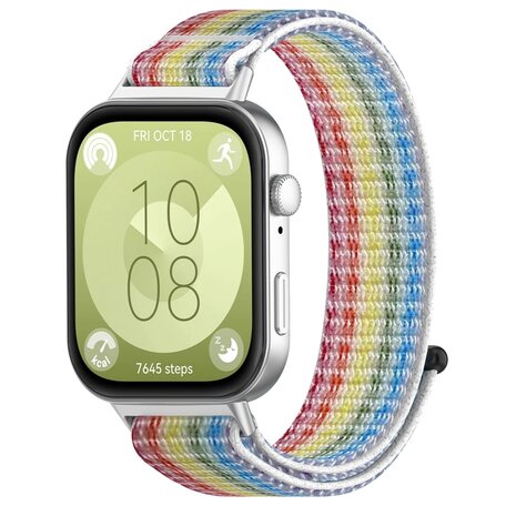 Sport loop nylon bandje - Multicolor - Huawei Watch Fit 3 / Fit 4