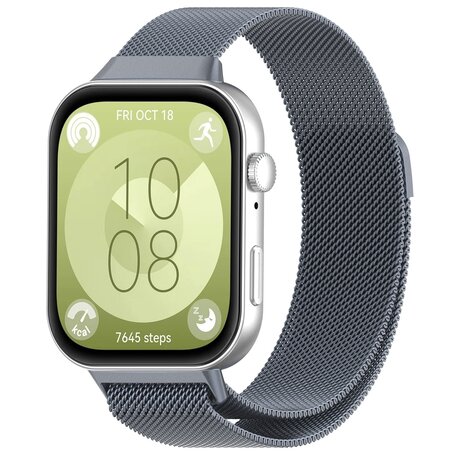 Milanese bandje - Grijs - Huawei Watch Fit 3 / Fit 4
