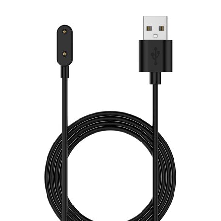 Oplader / Oplaadkabel - Geschikt voor Huawei Watch Fit 4 / 3 / 2 / 1 / Fit New / Fit Mini - Huawei Honor Band - Huawei Band 9 / 8 / 7 / 6 - USB aansluiting - 1 meter - Zwart