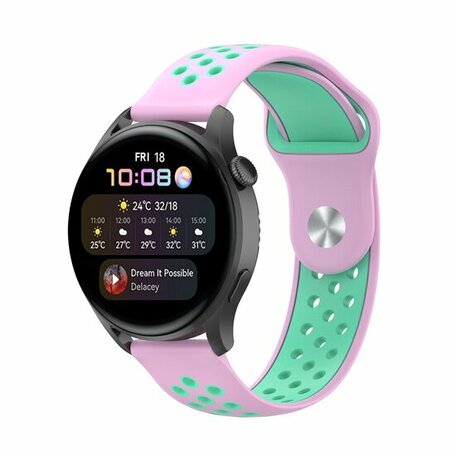 Garmin Forerunner 970 / 570 (47mm) / 255 - Sport Edition - Roze + groen