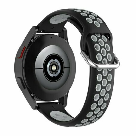 Garmin Forerunner 570 (42mm) / 55 / 245 / 645 - Siliconen sportbandje met gesp - Zwart + grijs