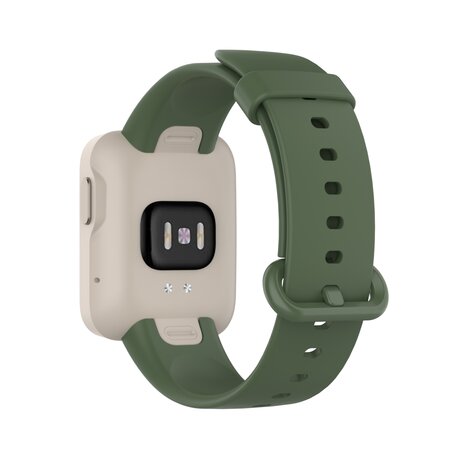 Classic siliconen sportbandje - Donkergroen - Xiaomi Mi Watch Lite / Redmi Watch