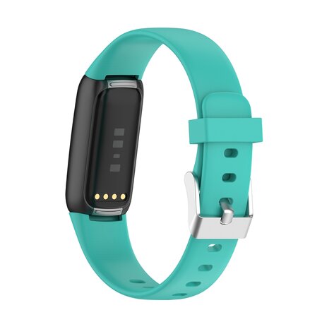 Fitbit Luxe - Sportbandje met gesp - Maat: Small - Turquoise