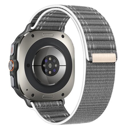 Nylon Wave band - Grijs - Samsung Galaxy Watch Ultra 47mm