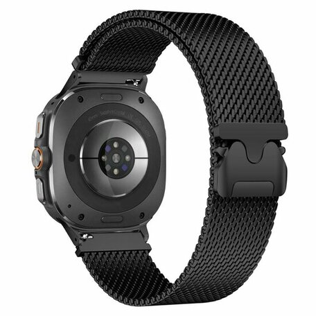 Milanese band met parachute sluiting - Zwart - Samsung Galaxy Watch 8 Classic - 46mm