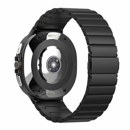 Titanium Luxe band - Zwart - Samsung Galaxy Watch 8 Classic - 46mm