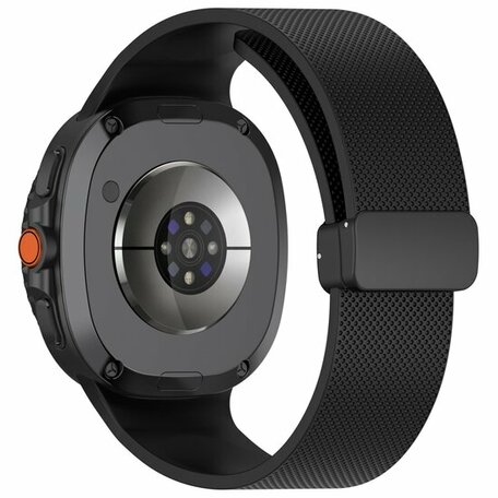 D-buckle sportband - Zwart - Samsung Galaxy Watch 8 Classic - 46mm
