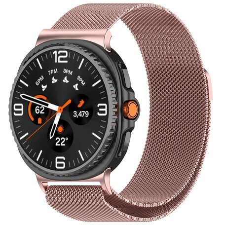 Milanese band - Rosé goud - Samsung Galaxy Watch 8 - 40mm / 44mm